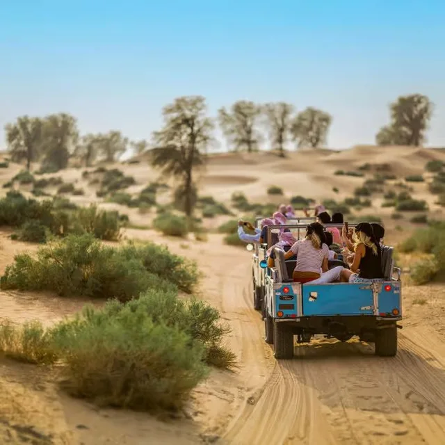 Dubai Heritage Desert Safari by Vintage Land Rover with Dinner experience in Dubai