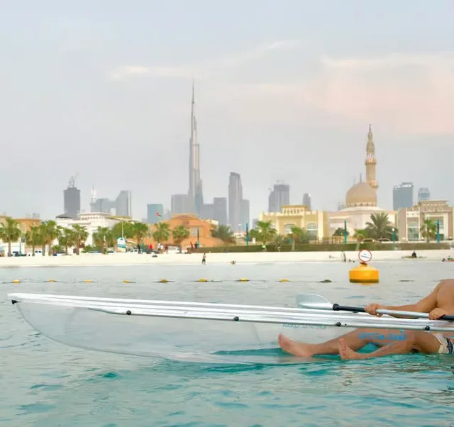Clear Kayaking Dubai with Burj Khalifa Skyline Views in Dubai — experience image 10 of 11