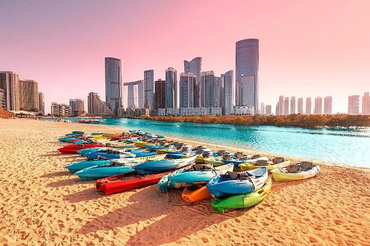 Reem Central Park Abu Dhabi: Two-Hour Guided Kayak Tour experience in Abu Dhabi