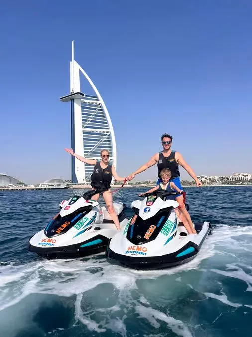 Dubai Jet Ski Tour: Burj Al Arab & Atlantis Route Options experience in Dubai