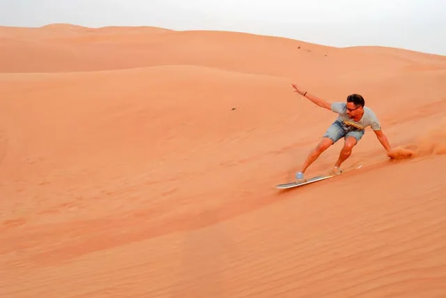 Abu Dhabi Morning Desert Safari with Quad Bike & Sandboarding in Abu Dhabi — experience image 15 of 16