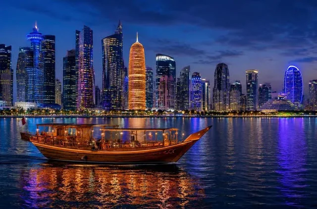 Doha Night Dhow Dinner Cruise: BBQ & Skyline Views in Doha — experience image 4 of 9