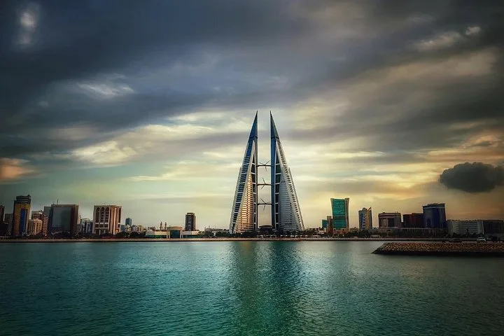 Manama waterfront and Bahrain World Trade Center