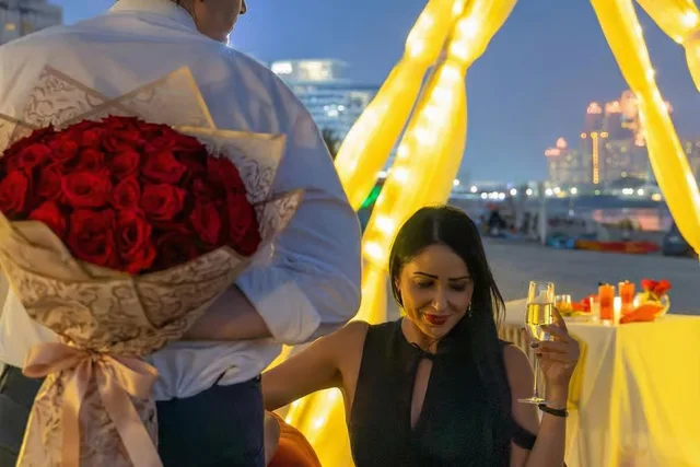 Romantic Beach Dinner Dubai at Th8 Palm: Private Setup for Two in Dubai — experience image 2 of 4