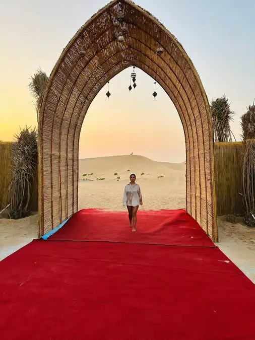 Abu Dhabi Private Desert Safari: Camel Ride & Sandboarding in Abu Dhabi — experience image 8 of 16