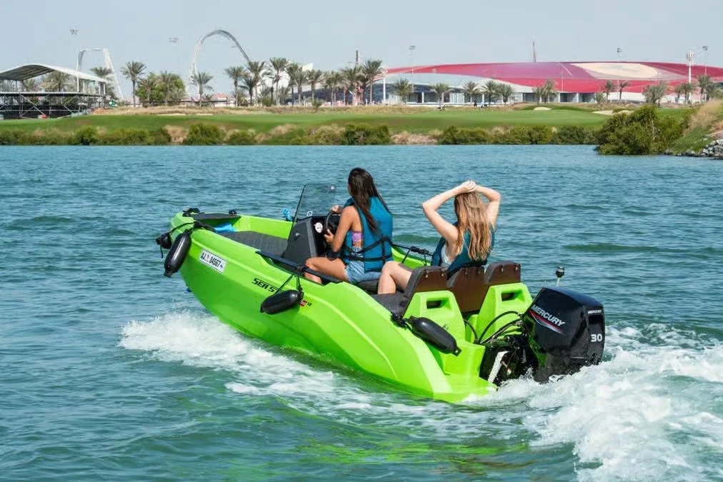 Yas Island Self-Drive Boat Rental: Private One-Hour Option experience in Abu Dhabi