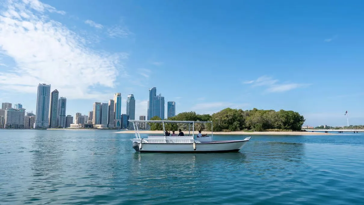 Sharjah Private Abra Boat Tour on Khalid Lagoon experience in Sharjah