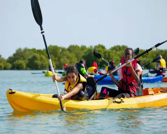 Al Thakira Mangrove Kayaking Tour from Doha in Doha — experience image 9 of 11