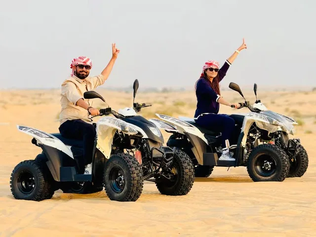 Abu Dhabi Evening Desert Safari with Quad Bike & BBQ in Abu Dhabi — experience image 2 of 12