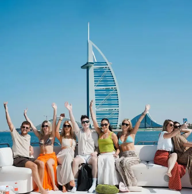 Dubai Marina Yacht Tour with Breakfast or BBQ Options experience in Dubai